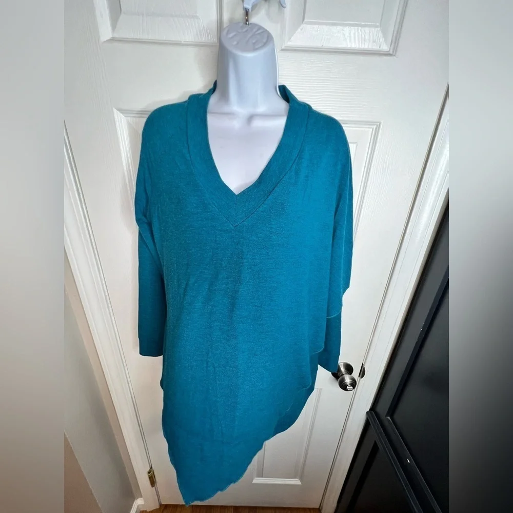 Soft Surroundings Women’s Small Madison Cape Tunic Sweater Top Asymmetrical S